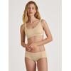 Bustier CALIDA, Damen, Gr. M (44/46), N-Gr, beige (dune beige), Interlock, Obermaterial: 86% Modal (TENCEL), 14% Elasthan, unifarben, casual, Basic, BHs, mit verstärkter Unterbrust