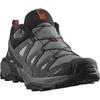 Wanderschuh SALOMON "X ULTRA 360 LTR", Gr. 47, sharkskin, asphalt, caramel cafe, Leder, Textil, sportlich, Schuhe, t