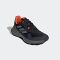 Trailrunningschuh ADIDAS TERREX "SOULSTRIDE", Gr. 44, core schwarz, grau four, semi impact orange, Textil, Synthetik, sportlich, Schuhe, Trail-Runningschuhe