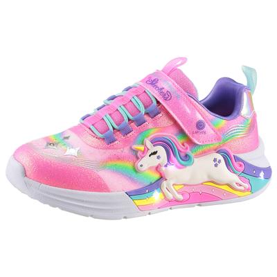 Sneaker SKECHERS KIDS "UNICORN CHASER", Kinder, Gr. 27, bunt (pink, multi), Textil, kontrastfarbene Details, Glitzer, an