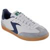 Sneaker SKECHERS "HOTSHOT", Herren, Gr. 48,5, grau (grau, navy), Leder, Veloursleder, kontrastfarbene Details, sportlich, Schuhe, mit Kontrastbesätzen
