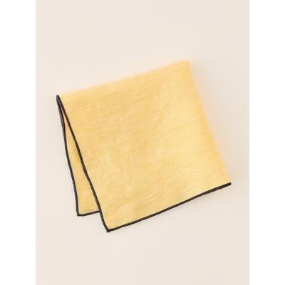 J.McLaughlin Men's Linen Pocket Square Yellow
