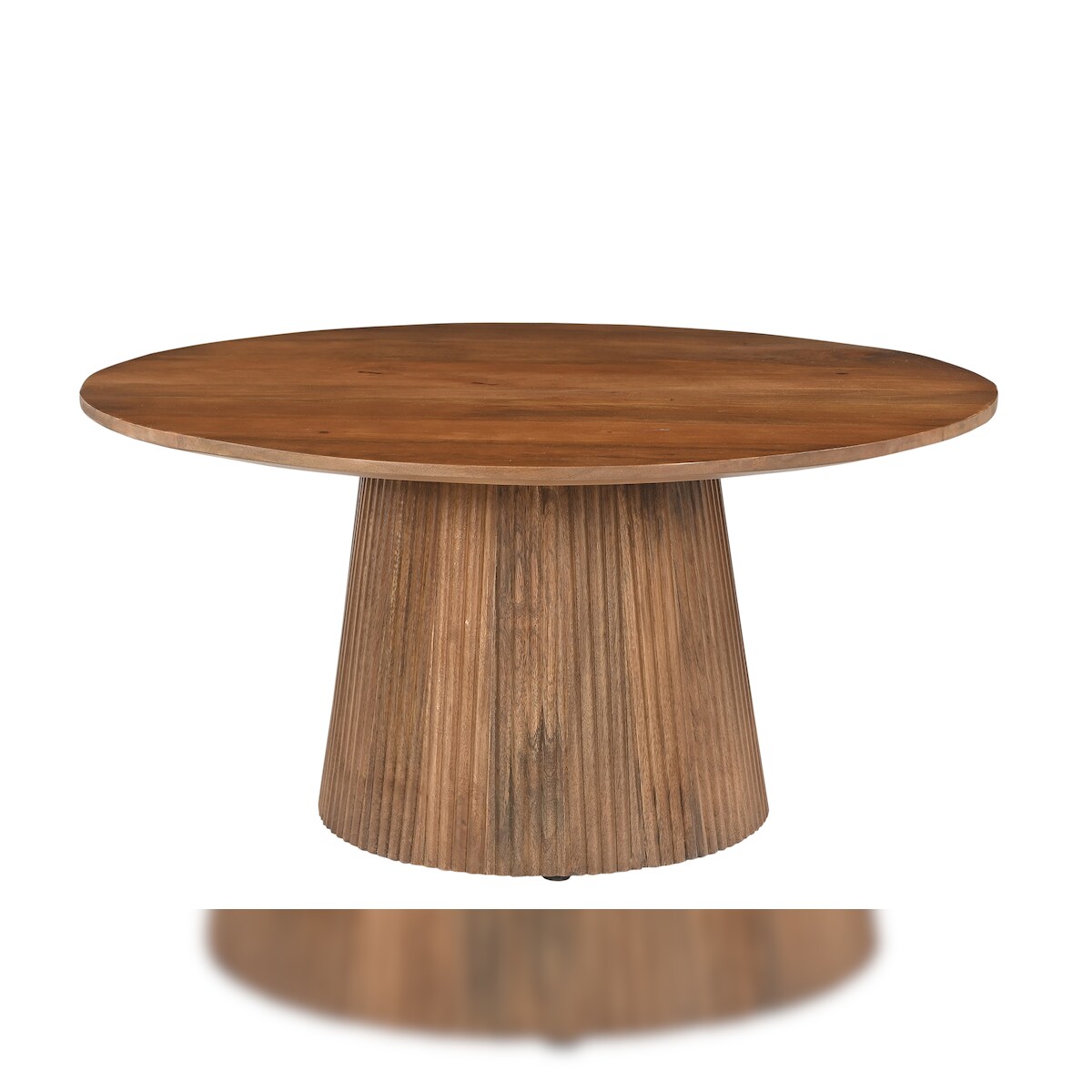 SIT Möbel Couchtisch | runde Tischplatte | Mango massiv natur | B 80 x T 80 x H 38 cm | 14881-01 | Serie MANGO NATURAL Image