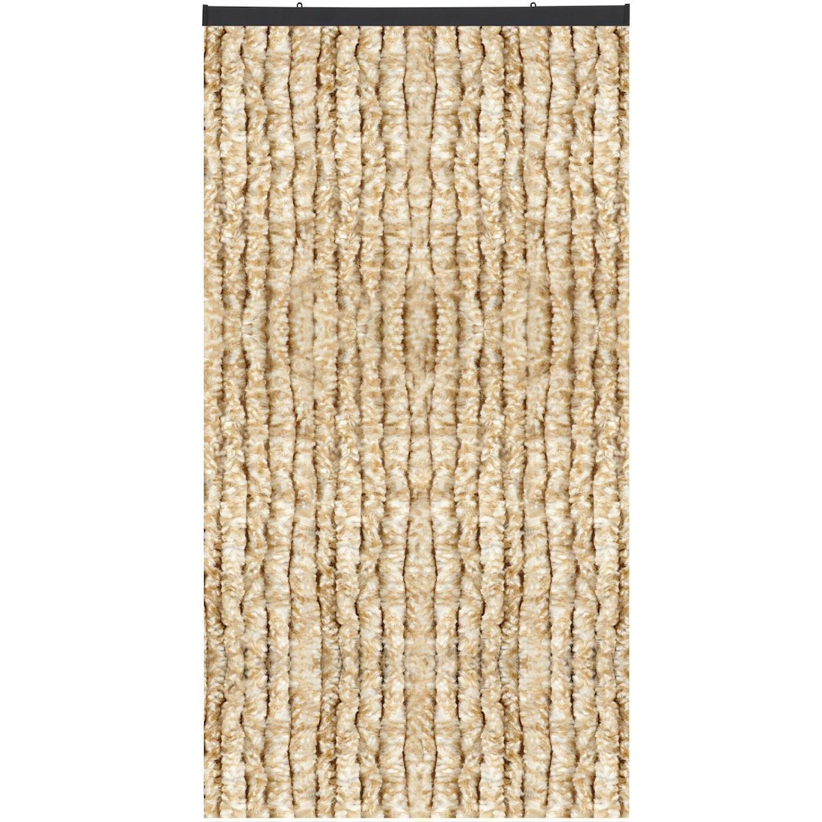 Bestlivings Flauschvorhang Sondergröße - Breite: 140cm - Länge: 300cm, Beige Meliert Image