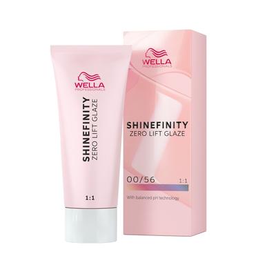 Wella Professionals Shinefinity Zero Lift Gaze Demi-permanente Gel-Cremetönung Haartönung 00/56 - ROSÉ BOOSTER 60 ml Silber Image
