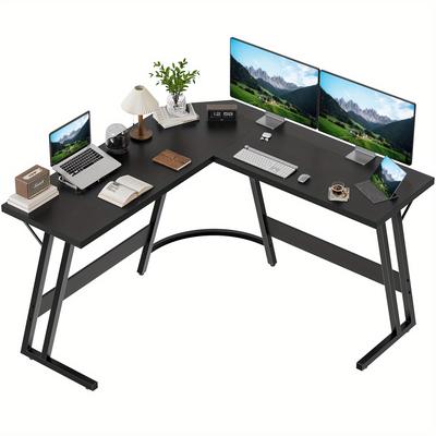 TEMU Devoko Gaming Desk - 120x120x75cm L-shaped For Pc Gaming, Large Computer Desk, Versatile Gaming Table, Gaming Setup And Workstation Image