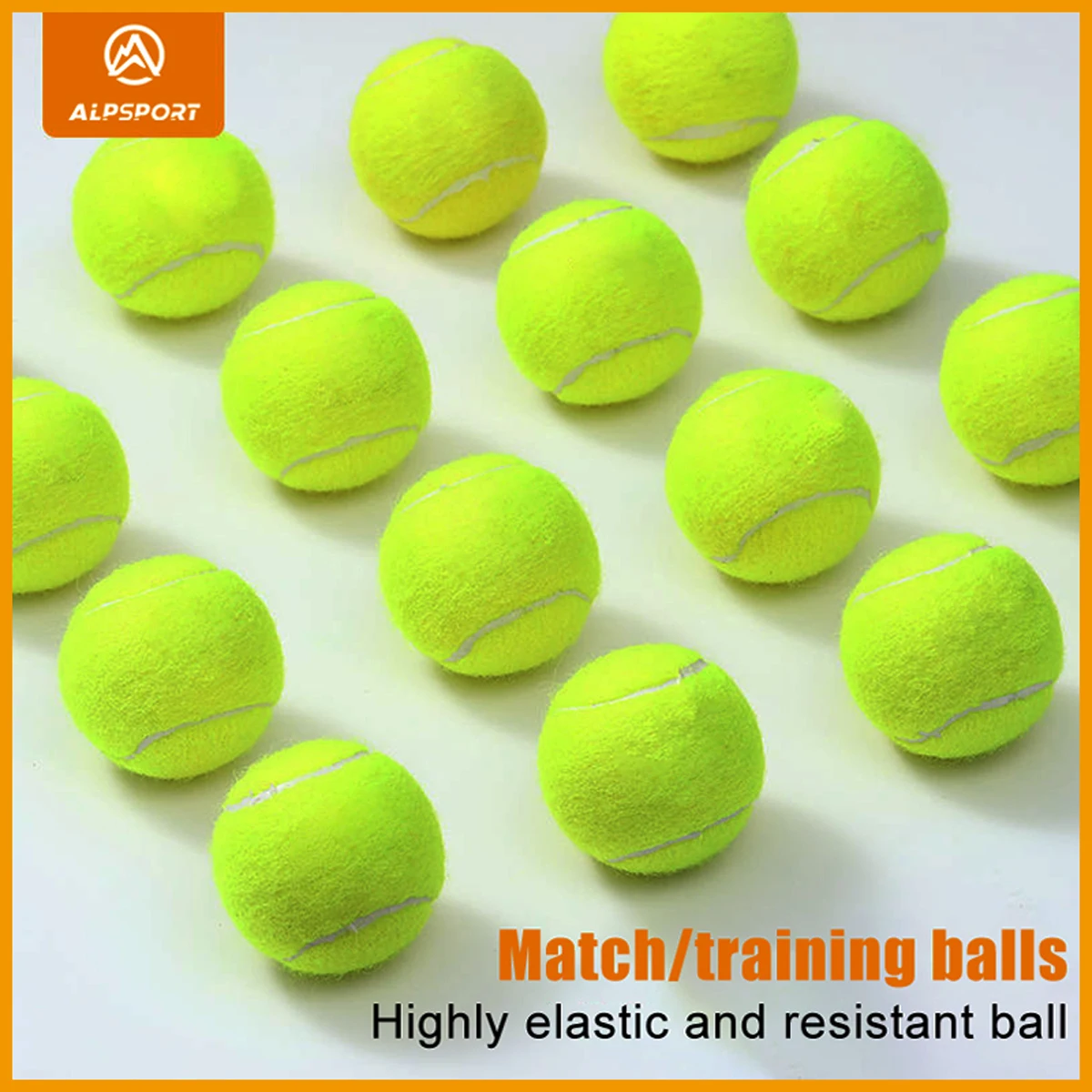 ALPSPORT Port Championship – besonders robuste Filz-Tennisbälle – hervorragende Sprungkraft, Haltbarkeit und Leistung für alle Spielfeldoberflächen, SPAC KOF 12, 6, 3 Image