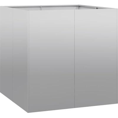 Pflanzkübel 80x80x80 cm Verzinkter Stahl Vidaxl Image