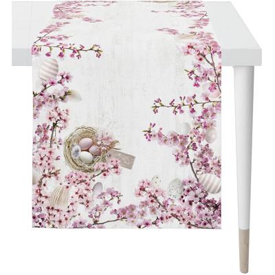 Tischläufer APELT "6715", rosa (rosé), B:140cm L:48cm, Baumwolle, Polyester, Tischdecken Image