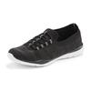 Sneaker LASCANA, Damen, Gr. 43, schwarz (schwarz meliert), Obermaterial: 100% Textilmaterial. Futter: 100% Textilmaterial. Decksohle: 100% Textilmaterial. Laufsohle: 100% Synthetik, meliert, sportlich, Schuhe, Slipper, Halbschuh, zum Reinschlüpfen,...