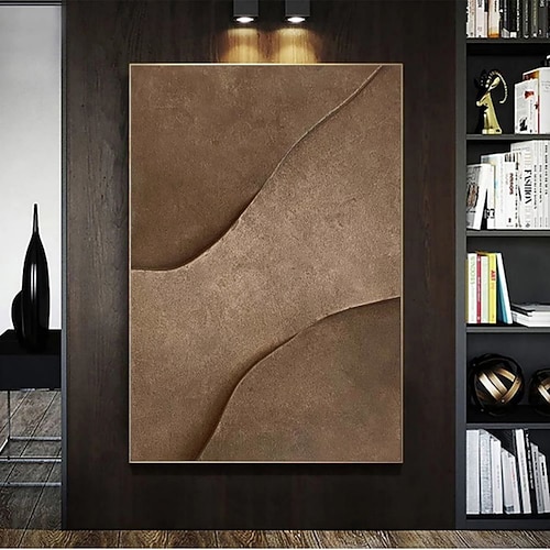 handgefertigtes Ölgemälde auf Acryl-Leinwand, Wandkunst, Dekoration, modern, abstrakt, für dekorative Bilder für Wohnzimmer, Inneneinrichtung, gerolltes, rahmenloses, ungedehntes Gemälde Image