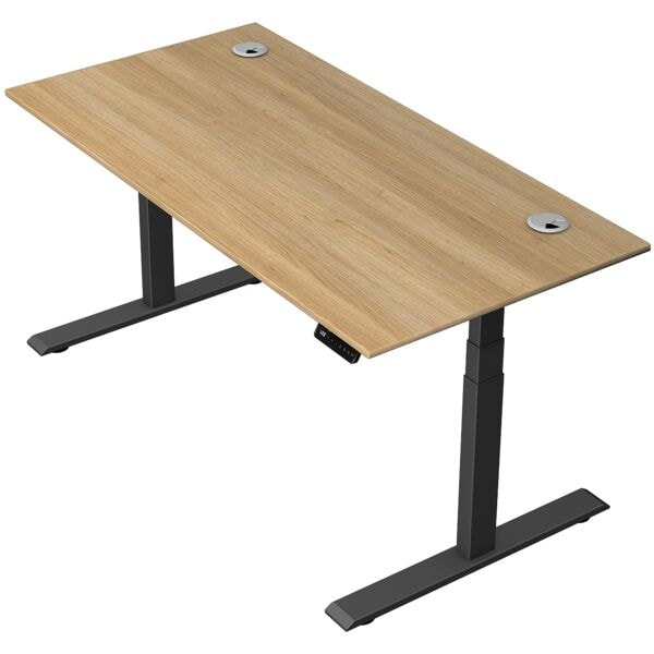 Kerkmann Steh-Sitztisch »Move 2 Plus« 160 x 80 cm - Gestell anthrazit braun, 160x127x80 cm Image