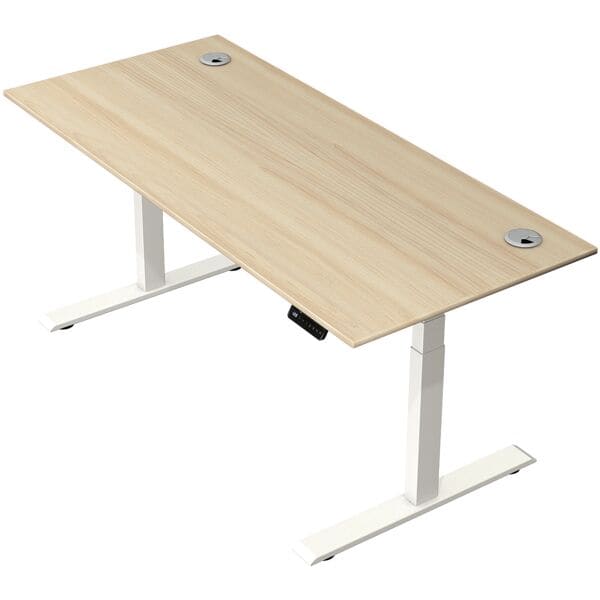 Kerkmann Steh-Sitztisch »Move 2 Plus« 180 x 80 cm - Gestell weiß Ahorn, 180x127x80 cm