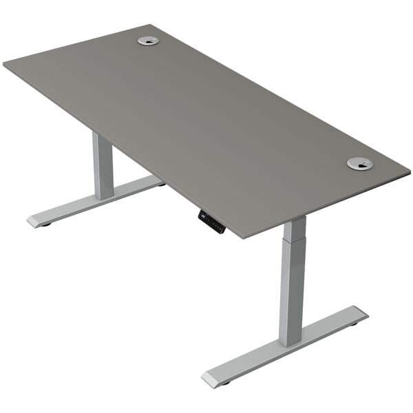 Kerkmann Steh-Sitztisch »Move 2 Plus« 180 x 80 cm - Gestell silberfarben grau, 180x127x80 cm