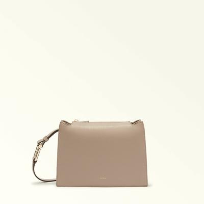 Leather Shoulder Bag, Nuvola S
