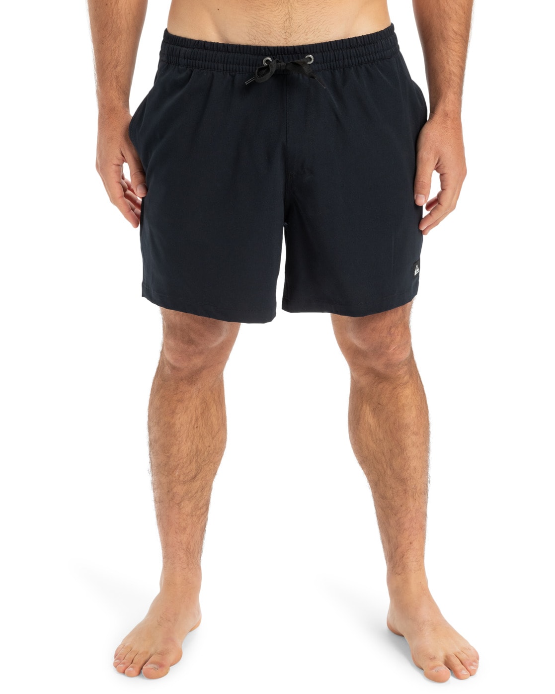 Boardshorts QUIKSILVER "Surfsilk Solid 16", Herren, Gr. M, schwarz, 92% Polyester, 8% Elasthan, Hosen Image