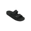 Sandale QUIKSILVER "Rivi Leather", Gr. 11(44), schwarz (schwarz 1), Obermaterial: Leder / Außensohle: Gummi, Schuhe