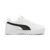 Sneaker PUMA "ROMA FEMININE WNS", Gr. 42, schwarz-weiß (puma weiß, puma schwarz), Leder, unifarben, sportlich, Schuhe
