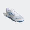 Fußballschuh ADIDAS PERFORMANCE "F50 CLUB FG/MG", Gr. 42,5, weiß (cloud weiß, silber metallic, cloud weiß), Synthetik, sportlich, Schuhe, für Rasenplätze