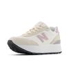 Sneaker NEW BALANCE "515", Gr. 41,5, weiß (sea salt), Leder, Textil, sportlich, Schuhe