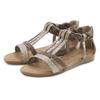 Sandale LASCANA "Sommerschuh", Damen, Gr. 43, grau (taupe), Obermaterial: 100% Lederimitat. Futter: 100% Lederimitat. Decksohle: 100% Lederimitat. Laufsohle: 100% Lederimitat, unifarben, Glitzer, modisch, Schuhe, mit Glitzersteinen, kleiner...