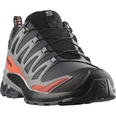 Trailrunningschuh SALOMON "XA PRO 3D V9 GTX", Gr. 42, turbulence, schwarz, burnt ochre, Synthetik, Textil, sportlich, Sc