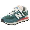 Sneaker NEW BALANCE "574", Gr. 40, new spruce, Leder, Synthetik, sportlich, Schuhe