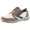 Sneaker JOSEF SEIBEL "Enrico 20", Herren, Gr. 45, bunt (sand, multi), Leder, Veloursleder, kontrastfarbene Details, casual, Schuhe, Freizeitschuh, Komfortschuh, Schnürschuh in Weite G (weit)