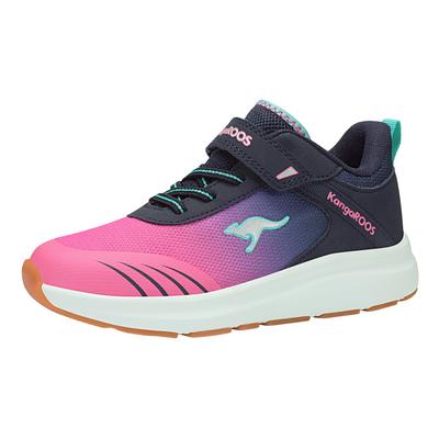 Sneaker KANGAROOS "KB-Rida EV", Gr. 38, blau (dk navy, daisy pink), Textil, Synthetik, sportlich, Schuhe Image