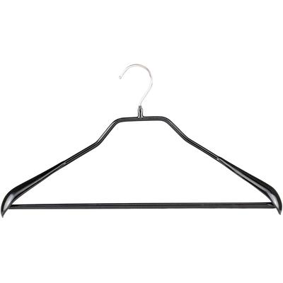 Kleiderbügel MAWA "Bodyform 46/LS", schwarz, B:46cm H:22cm T:3cm, Metall, Kleiderbügel Image