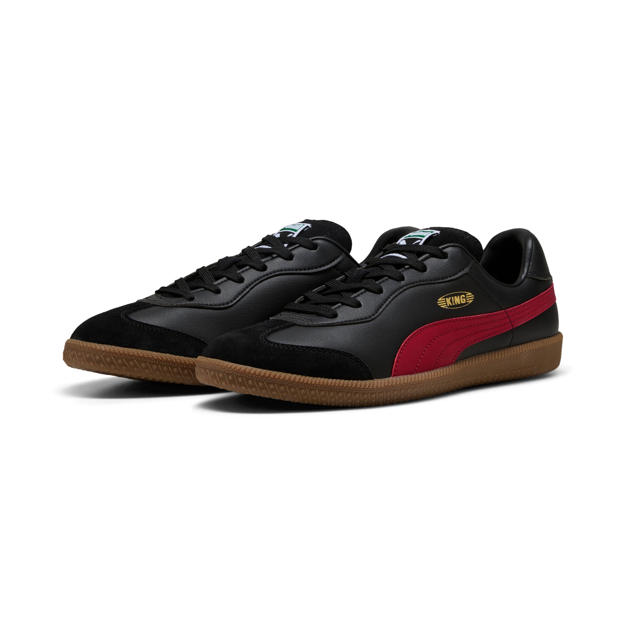 Sneaker PUMA "KING 21 IT", Gr. 42,5, schwarz (puma schwarz, schwarz crimson), Synthetik, Schuhe Image