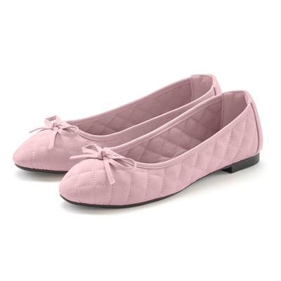 Ballerina LASCANA, Damen, Gr. 39, rosa (rose), Obermaterial: 100% Lederimitat. Futter: 100% Textilmaterial. Decksohle: 1