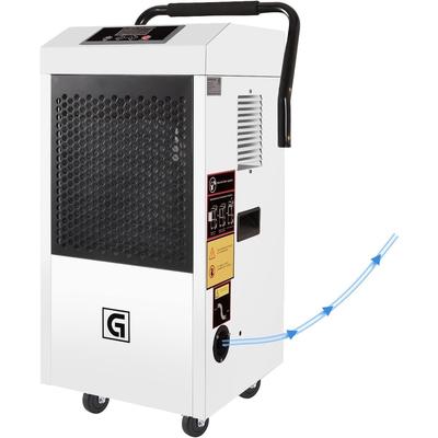 185 Pints Commercial Dehumidifier With Pump and Drain Hose, for Large Spaces Up to 8,500 Sq. Ft., Rolling Wheels, Faster Defrost