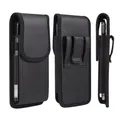 Custodia universale per telefono in pelle PU con motivo Lichee per iPhone Samsung da 4,7-6,9 pollici Borsa per fondina con clip da cintura