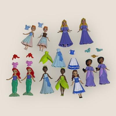 Disney Toys | Disney Princess Fairy-Tale Mini 4" Dolls Clothes & Accessories | Color: Blue/Pink | Size: Osg