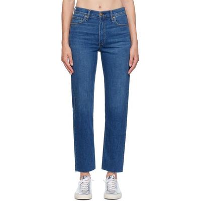 Harlow Ankle Straight-Leg Jeans - Blue - Rag & Bone Jeans