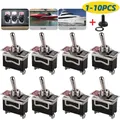 1-10PCS ON OFF interruttore a levetta 2 posizioni SPST interruttore a levetta impermeabile 15A 250V 20A 125V 2 Pin Toggle a bilanciere per impieghi gravosi per Auto