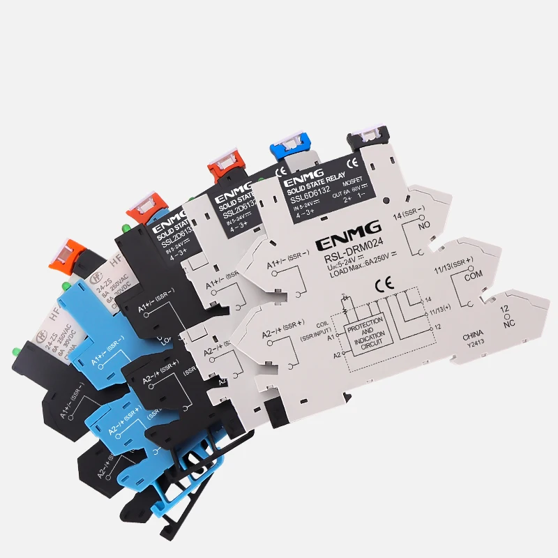 ENMG Relè ultra sottile 5V 12V 24V 6,25mm HF41F-24-ZS DC AC Modulo a stato solido 24V 6A NPN PNP Terminale chip sottile ad alte prestazioni