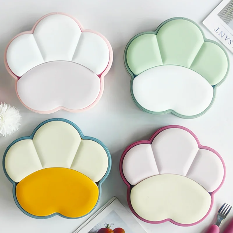 Kinder mahlzeit Gericht gewidmet Silikons chale, Bärentatze Cartoon Cartoon Lebensmittel zusätzliche Sonnen finsternis Silikons chale Image