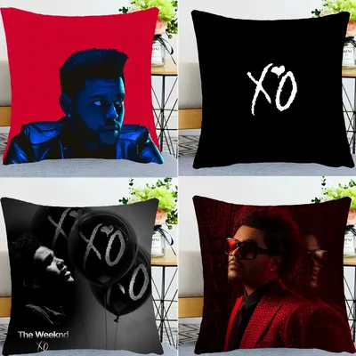 Klassischer Sänger The Weeknd After Kissenbezug, elegantes Paar, Zuhause, Wohnzimmer, Schlafzimmer, Image