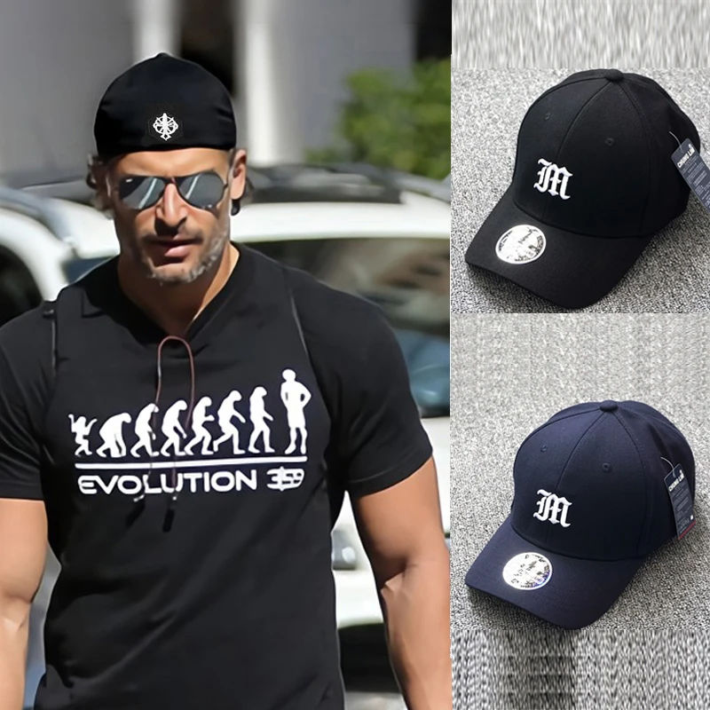 Ausgestattet Full Stretch Closed Cap Hut Buchstabe M Flexible Bill New Trucker Männer Flex Dad Hip Hop Baseball Snapback Sonnenblende Ära