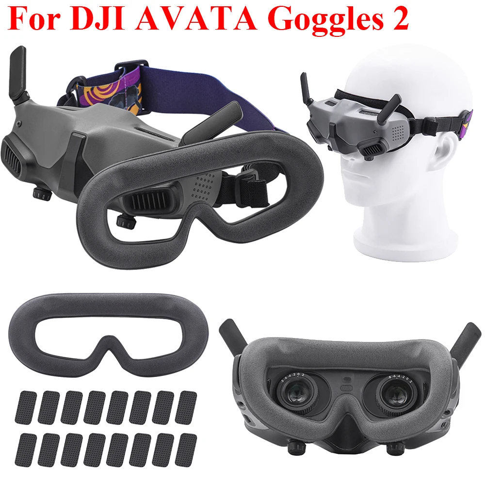 Schwamm Augen polster für Dji Avata Brille 2 bequeme Gesichts polsterung Zubehör Anti-Licht Leckage Gesichts kissen Pad weiche Gesichts abdeckung Image