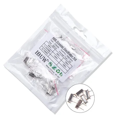 35pcs 32,768 khz 6mhz 8mhz 11,0592 mhz 12mhz 16mhz 20mhz kristall oszillator kit HC-49S kit Image