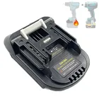 DM18M-Adapter für Makita 18 V-Werkzeuge, für DeWalt 20 V Lithium-Akku für Makita 18 V Akku-Akku-Werkzeug, mit USB-Anschluss