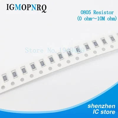 100 stücke 0805 smd Widerstand 1% 0r ~ 10m 1/8w 0 0,1 1 10 2,2 4,7 Ohm 1r 10r 100r 150r 220r 330r 1k k k 10k k 1m 10m Image