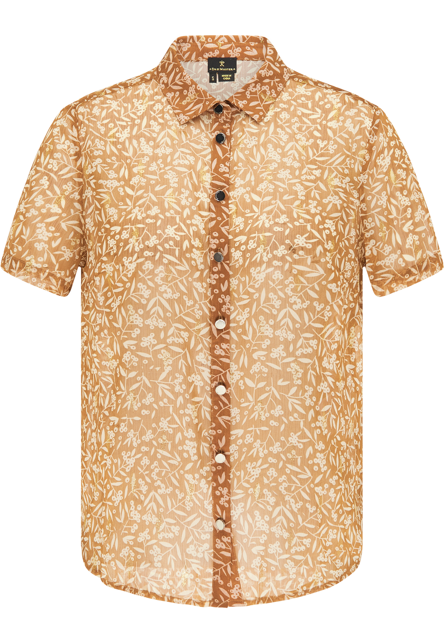Dreimaster Bluse Damen Kamel Image