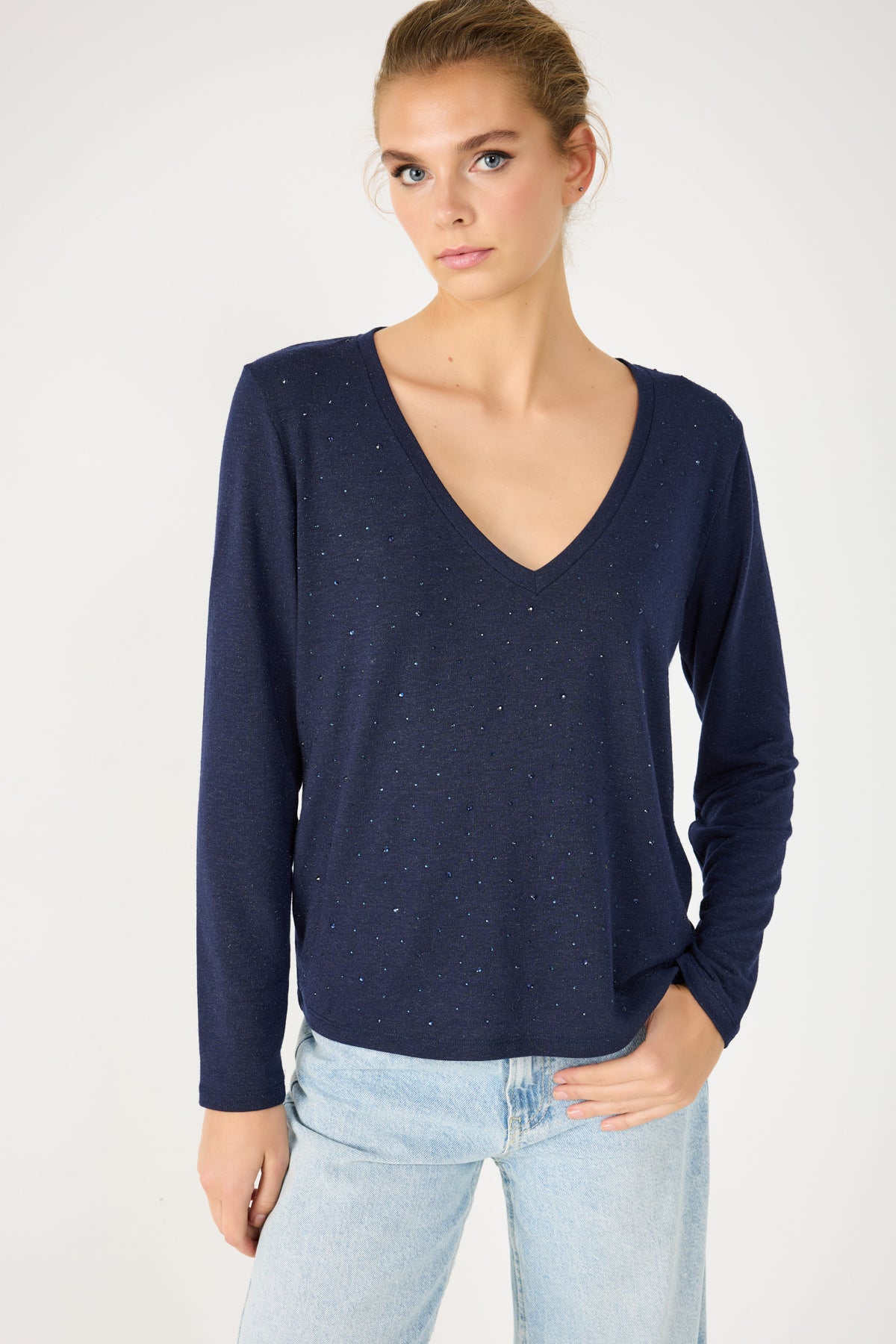 Steinverzierte Bluse Image