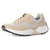 Keilsneaker GABOR ROLLINGSOFT, Damen, Gr. 39, beige, Textil, Ziegenveloursleder, unifarben, sportlich, Schuhe Sneaker, Freizeitschuh, Halbschuh, Schnürschuh mit OPTIFIT-Fußbett