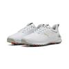 Golfschuh PUMA "IGNITE Innovate Golfschuhe aus Leder Herren", Gr. 44, grau (weiß ash gray), Obermaterial: Textil, Kuhleder, Synthetik; Futter: Textil; Innensohle: Textil; Laufsohle: Synthetik, Schuhe