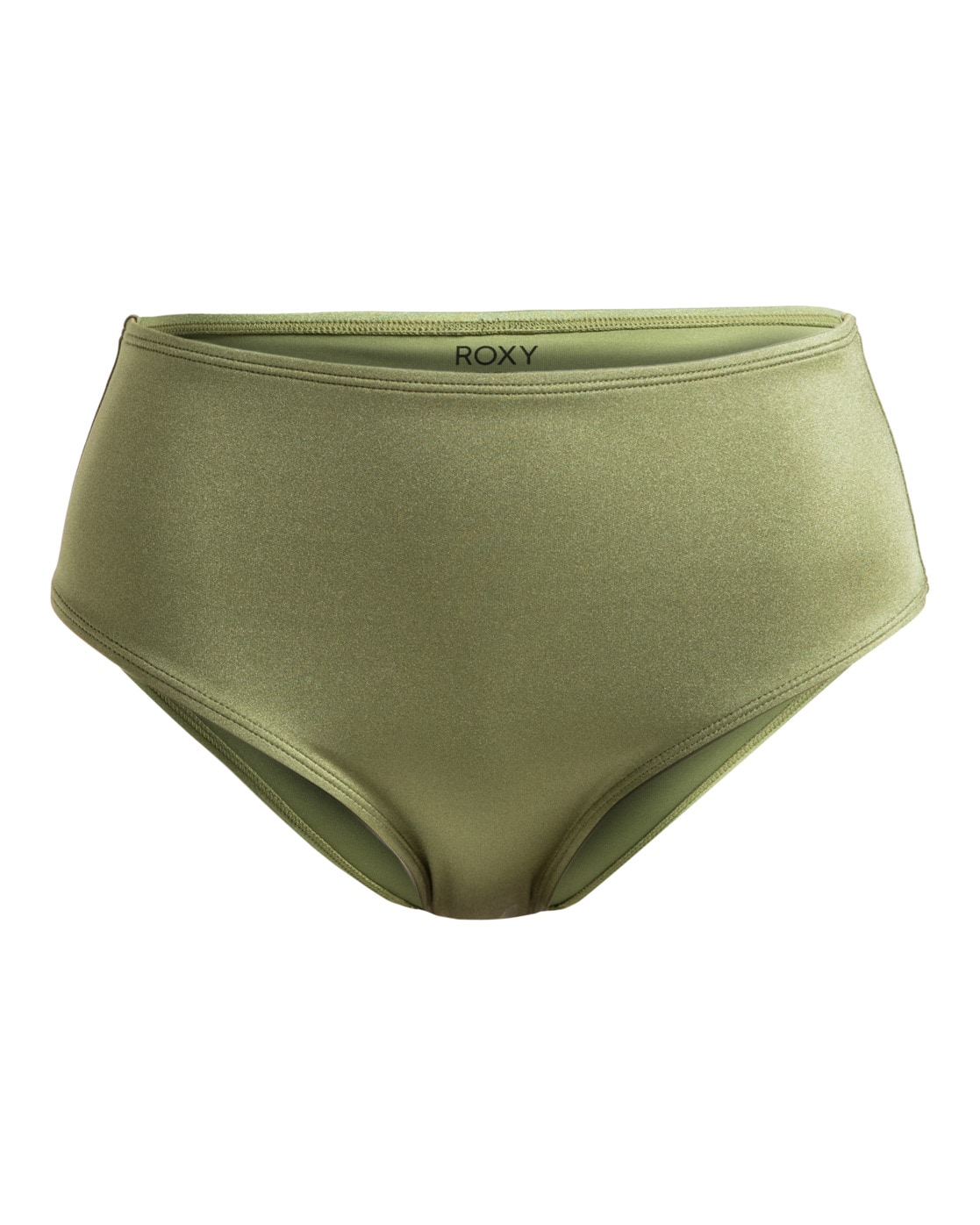 Bikini-Hose ROXY "Brilho", Damen, Gr. L, US-Größen, grün (loden grün), 82% Nylon, 18% Elasthan, Badehosen Bikini-Hose